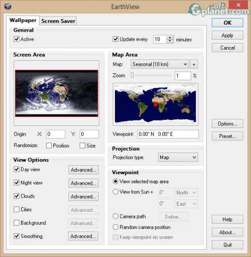 earthview widget