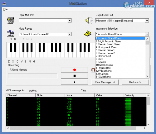 MidiStation 1.92 MidiStation 1.92