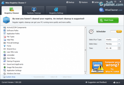 Portable Wise Registry Cleaner 7.89 Build 520 Portable Wise Registry Cleaner 7.89 Build 520