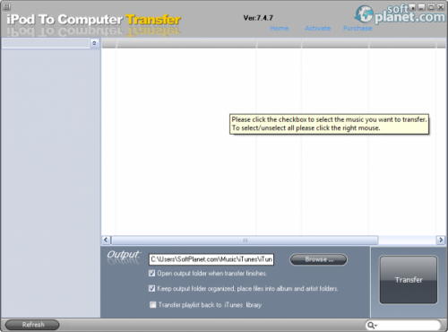 iPod To Computer Transfer Safe 7.6.7 iPod To Computer Transfer Safe 7.6.7